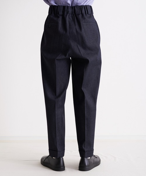 Blanc YM(ブランワイエム)の「Blanc YM ブランワイエム / Light Ounces Easy pants ライトオンスデニム 2タックパンツ イージパンツ(セットアップ) / BL-22S-LDEP(デニムパンツ・メンズ・ネイビー・MEDIUM/SMALL)」の15枚目の写真