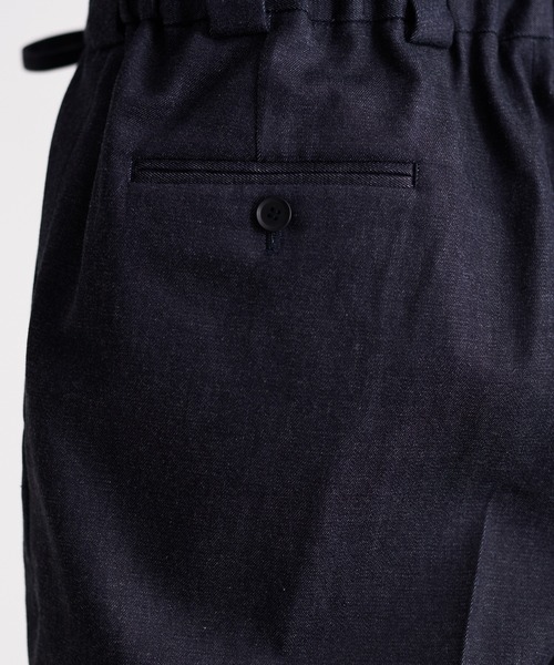 Blanc YM(ブランワイエム)の「Blanc YM ブランワイエム / Light Ounces Easy pants ライトオンスデニム 2タックパンツ イージパンツ(セットアップ) / BL-22S-LDEP(デニムパンツ・メンズ・ネイビー・MEDIUM/SMALL)」の18枚目の写真