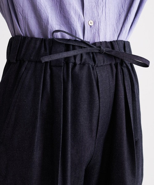 Blanc YM(ブランワイエム)の「Blanc YM ブランワイエム / Light Ounces Easy pants ライトオンスデニム 2タックパンツ イージパンツ(セットアップ) / BL-22S-LDEP(デニムパンツ・メンズ・ネイビー・MEDIUM/SMALL)」の19枚目の写真