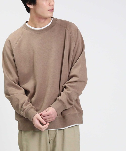 BACK NUMBER（バックナンバー）の「【BACK NUMBER】裏シャギークルー（スウェット・メンズ・ブラック/ベージュ/グレー/レッド/オリーブ/ブルー・S/M/L/XL）」の4枚目の写真