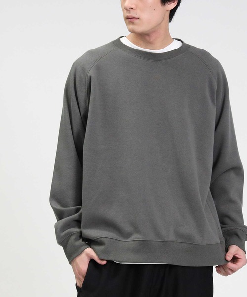 BACK NUMBER（バックナンバー）の「【BACK NUMBER】裏シャギークルー（スウェット・メンズ・ブラック/ベージュ/グレー/レッド/オリーブ/ブルー・S/M/L/XL）」の5枚目の写真