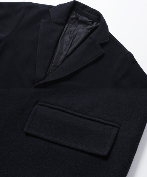 roshell(ロシェル)の「パウダータッチ モッサ ロングコート チェスターコート(チェスターコート・メンズ・アイボリー/ブラウン系その他/ネイビー/ブラック/ベージュ/グレイッシュベージュ/グレー系その他・MEDIUM/LARGE/SMALL/X-LARGE)」の8枚目の写真