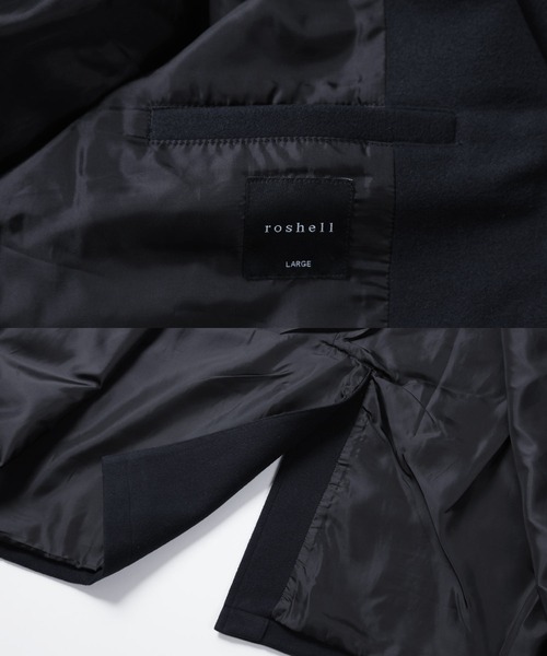 roshell(ロシェル)の「パウダータッチ モッサ ロングコート チェスターコート(チェスターコート・メンズ・アイボリー/ブラウン系その他/ネイビー/ブラック/ベージュ/グレイッシュベージュ/グレー系その他・MEDIUM/LARGE/SMALL/X-LARGE)」の16枚目の写真