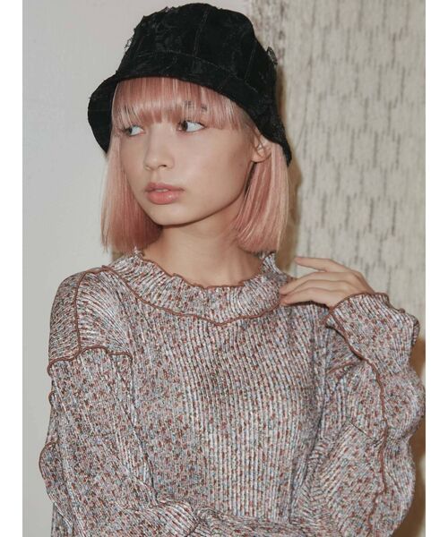 merry jenny(メリージェニー)の「フリルベロアHAT(ハット・レディース・ブラック/ベージュ・FREE)」の15枚目の写真