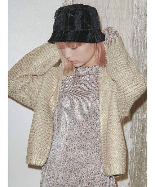 merry jenny(メリージェニー)の「フリルベロアHAT(ハット・レディース・ブラック/ベージュ・FREE)」の12枚目の写真