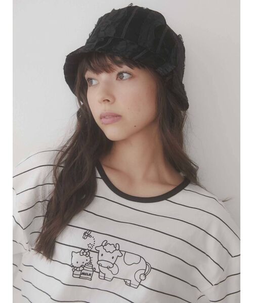 merry jenny(メリージェニー)の「フリルベロアHAT(ハット・レディース・ブラック/ベージュ・FREE)」の13枚目の写真