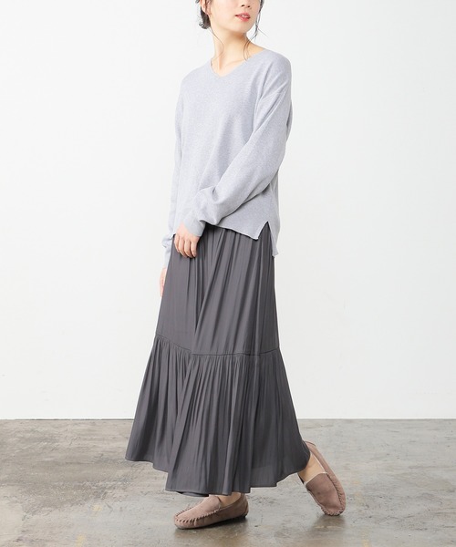 Honeys（ハニーズ）の「ティアードスカート（スカート・レディース・ピンク系その他/チャコール/アイボリー/ミント・S/M/L）」の22枚目の写真