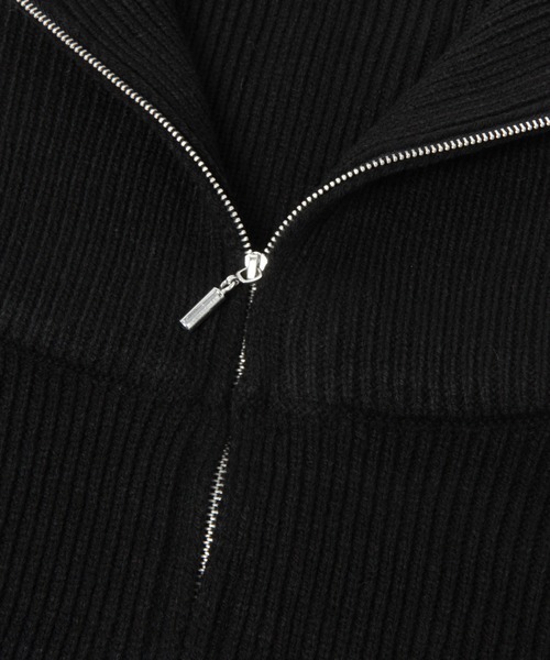 HARE（ハレ）の「ZIPハイネックウォーマー(HARE)（ネックウォーマー/スヌード・レディース・ブラック/アイボリー・FREE）」の7枚目の写真