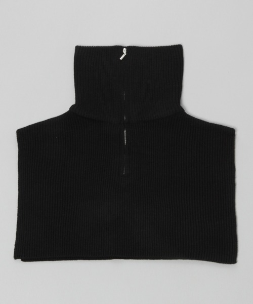 HARE（ハレ）の「ZIPハイネックウォーマー(HARE)（ネックウォーマー/スヌード・レディース・ブラック/アイボリー・FREE）」の6枚目の写真