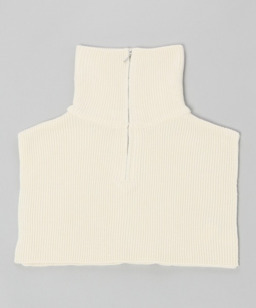 HARE（ハレ）の「ZIPハイネックウォーマー(HARE)（ネックウォーマー/スヌード・レディース・ブラック/アイボリー・FREE）」の13枚目の写真