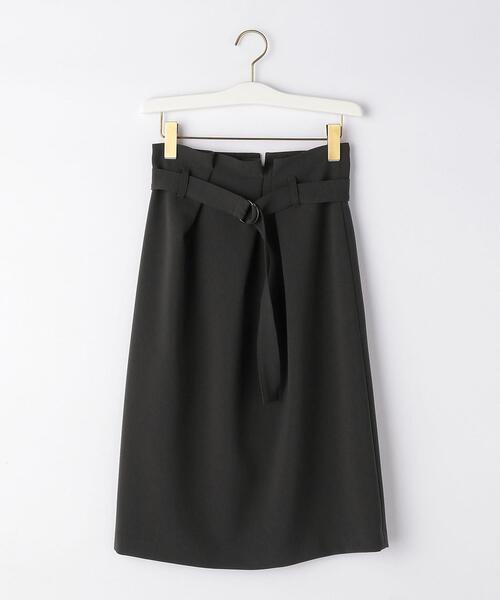 closet story(クローゼットストーリー)の「<closet story>バックルベルト タック タイトスカート -ウォッシャブル-(スカート・レディース・ブラック/ダークグレー・FREE)」の11枚目の写真