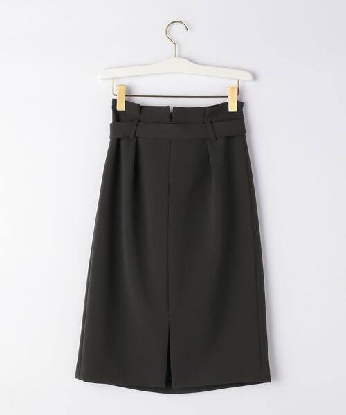 closet story(クローゼットストーリー)の「<closet story>バックルベルト タック タイトスカート -ウォッシャブル-(スカート・レディース・ブラック/ダークグレー・FREE)」の14枚目の写真