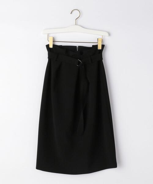 closet story(クローゼットストーリー)の「<closet story>バックルベルト タック タイトスカート -ウォッシャブル-(スカート・レディース・ブラック/ダークグレー・FREE)」の15枚目の写真