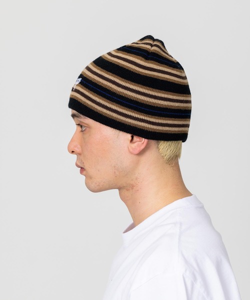 XLARGE（エクストララージ）の「STRIPE KNIT CAP（キャップ・メンズ・ブラック/ネイビー/オリーブ・ONE SIZE）」の8枚目の写真