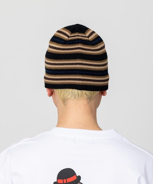 XLARGE（エクストララージ）の「STRIPE KNIT CAP（キャップ・メンズ・ブラック/ネイビー/オリーブ・ONE SIZE）」の9枚目の写真
