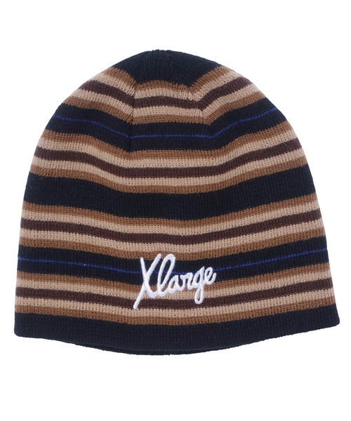 XLARGE（エクストララージ）の「STRIPE KNIT CAP（キャップ・メンズ・ブラック/ネイビー/オリーブ・ONE SIZE）」の10枚目の写真