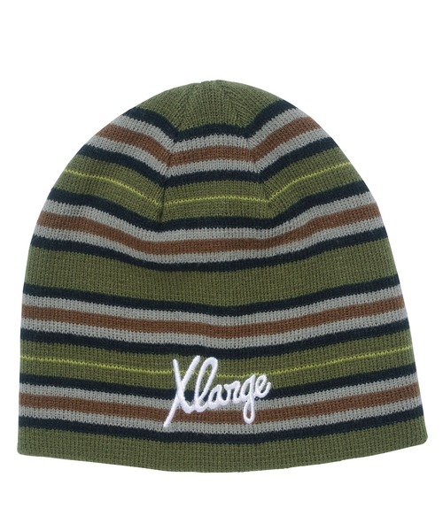 XLARGE（エクストララージ）の「STRIPE KNIT CAP（キャップ・メンズ・ブラック/ネイビー/オリーブ・ONE SIZE）」の11枚目の写真