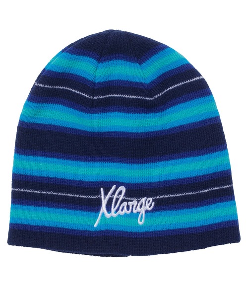 XLARGE（エクストララージ）の「STRIPE KNIT CAP（キャップ・メンズ・ブラック/ネイビー/オリーブ・ONE SIZE）」の12枚目の写真