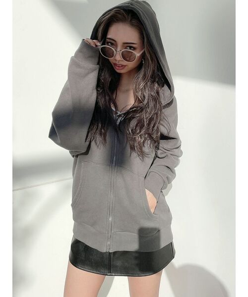 GYDA（ジェイダ）の「フェイクレザースカートライクショーパン（スカート・レディース・ブラック・MEDIUM/X-SMALL/SMALL）」の9枚目の写真