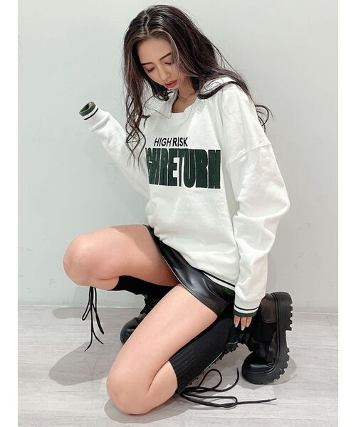 GYDA（ジェイダ）の「フェイクレザースカートライクショーパン（スカート・レディース・ブラック・MEDIUM/X-SMALL/SMALL）」の22枚目の写真