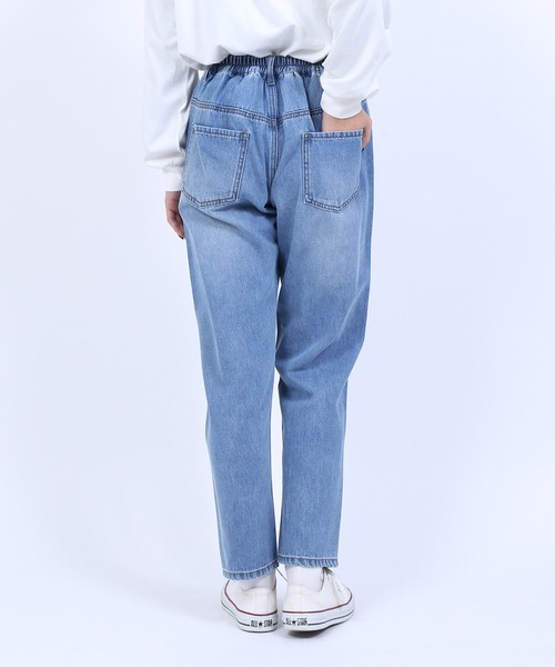 PUNYUS（プニュズ）の「ウォッシュドダメージデニムパンツ（デニムパンツ・レディース・ライトブルー・1/2/4/3）」の2枚目の写真