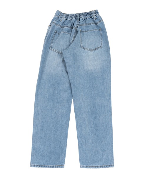 PUNYUS（プニュズ）の「ウォッシュドダメージデニムパンツ（デニムパンツ・レディース・ライトブルー・1/2/4/3）」の7枚目の写真