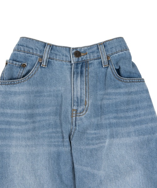 PUNYUS（プニュズ）の「ウォッシュドダメージデニムパンツ（デニムパンツ・レディース・ライトブルー・1/2/4/3）」の13枚目の写真