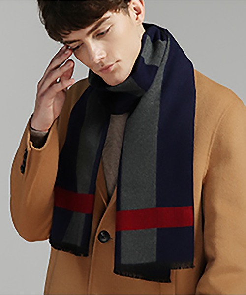 MAISON BREEZE（メゾンブリーズ）の「【MAISON BREEZE】メンズカシミヤタッチマフラー SCCH49（マフラー・メンズ・その他1/その他2/その他3/その他4/その他5/その他6/その他7/その他8・FREE）」の14枚目の写真