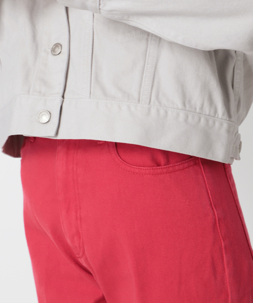 Simplicite（サンプリシテ）の「Natural Friendly Denim ジャケット◆（デニムジャケット・レディース・ネイビー/ブルー/ライトグレー・FREE）」の18枚目の写真