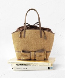 TIED RIBBON BASKET かごバッグ