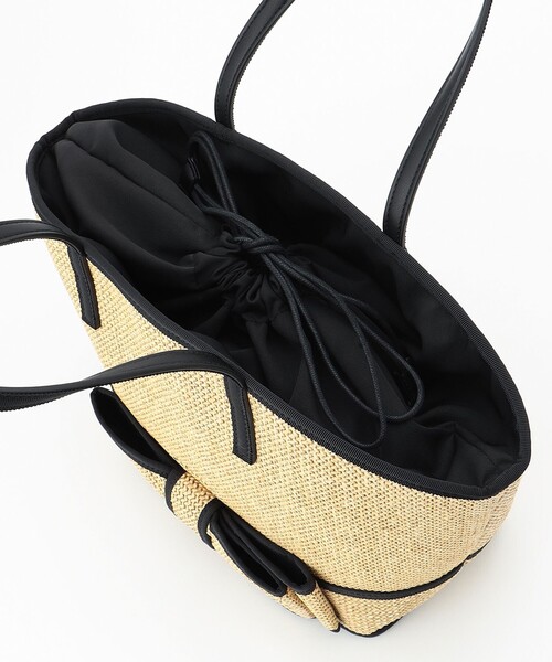 TOCCA(トッカ)の「TIED RIBBON BASKET かごバッグ(かごバッグ・レディース・ブラック系/ベージュ系・F)」の11枚目の写真