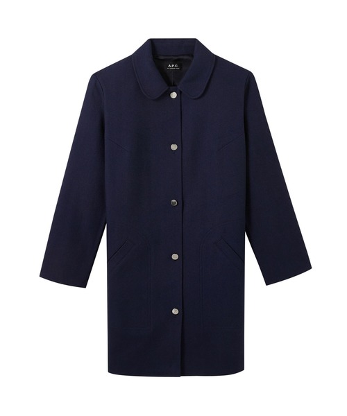 【新品タグ付】A.P.C. ネイビー ロングコート　MANTEAU MADY A.P.C.（アーペーセー）の「MANTEAU MADY 22P（その他アウター）」 - WEAR
