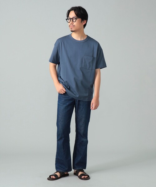 A VONTADE(アボンタージ)の「*A VONTADE / 別注 ポケット Tシャツ(Tシャツ/カットソー・メンズ・ホワイト/ブラック/ダークグリーン/ネイビー/グレー/ブルー系その他2/オレンジ系その他7/ベージュ/ロイヤルブルー/ピンク/ワイン・SMALL/MEDIUM/LARGE)」の13枚目の写真