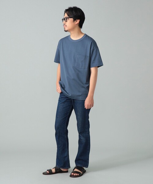 A VONTADE(アボンタージ)の「*A VONTADE / 別注 ポケット Tシャツ(Tシャツ/カットソー・メンズ・ホワイト/ブラック/ダークグリーン/ネイビー/グレー/ブルー系その他2/オレンジ系その他7/ベージュ/ロイヤルブルー/ピンク/ワイン・SMALL/MEDIUM/LARGE)」の14枚目の写真