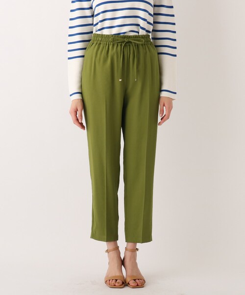 OPAQUE.CLIP（オペークドットクリップ）の「◆【Cafissi】ドレープツイル イージーテーパードパンツ（その他パンツ・レディース・ブルー/サンドベージュ/ダークネイビー/黄緑系・40/38/42/36/34）」の5枚目の写真