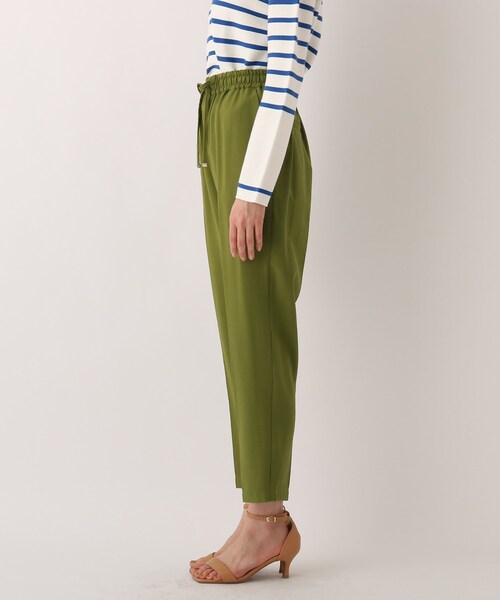 OPAQUE.CLIP（オペークドットクリップ）の「◆【Cafissi】ドレープツイル イージーテーパードパンツ（その他パンツ・レディース・ブルー/サンドベージュ/ダークネイビー/黄緑系・40/38/42/36/34）」の6枚目の写真