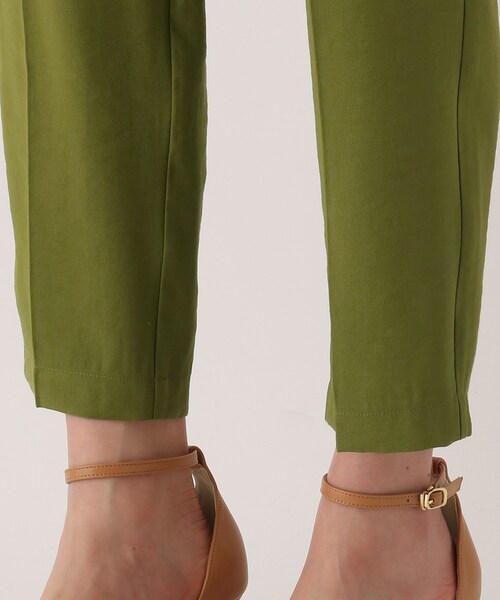 OPAQUE.CLIP（オペークドットクリップ）の「◆【Cafissi】ドレープツイル イージーテーパードパンツ（その他パンツ・レディース・ブルー/サンドベージュ/ダークネイビー/黄緑系・40/38/42/36/34）」の9枚目の写真