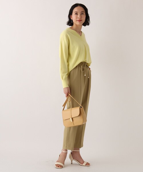 OPAQUE.CLIP（オペークドットクリップ）の「◆【Cafissi】ドレープツイル イージーテーパードパンツ（その他パンツ・レディース・ブルー/サンドベージュ/ダークネイビー/黄緑系・40/38/42/36/34）」の14枚目の写真