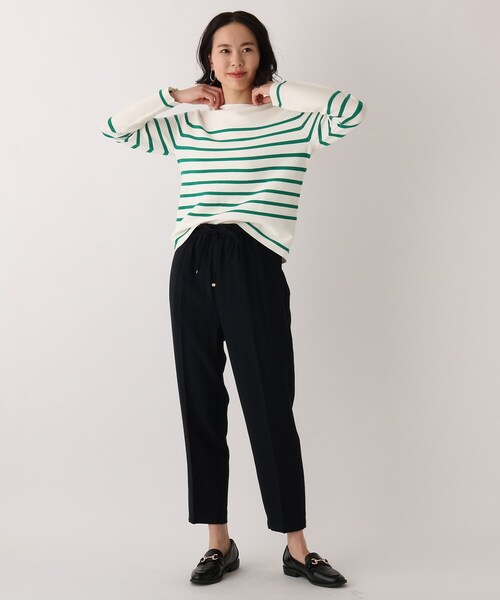 OPAQUE.CLIP（オペークドットクリップ）の「◆【Cafissi】ドレープツイル イージーテーパードパンツ（その他パンツ・レディース・ブルー/サンドベージュ/ダークネイビー/黄緑系・40/38/42/36/34）」の16枚目の写真