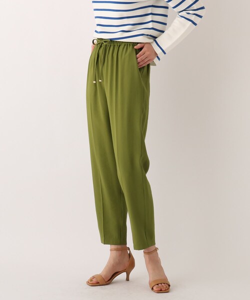 OPAQUE.CLIP（オペークドットクリップ）の「◆【Cafissi】ドレープツイル イージーテーパードパンツ（その他パンツ・レディース・ブルー/サンドベージュ/ダークネイビー/黄緑系・40/38/42/36/34）」の20枚目の写真