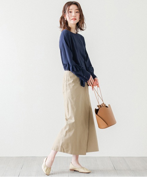 SUGAR BISKET（シュガービスケット）の「フロントギャザーフラットシューズ（パンプス・レディース・ブラック/アイボリー/グレイッシュベージュ・38/39/35/36/37）」の9枚目の写真