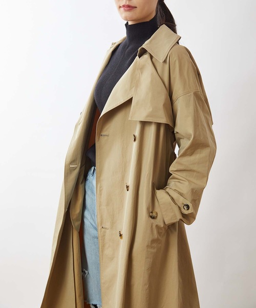 OUVRAGE CLASSE（ウヴラージュクラス）の「ビックトレンチコート（トレンチコート・レディース・カーキ/ベージュ・FREE）」の21枚目の写真