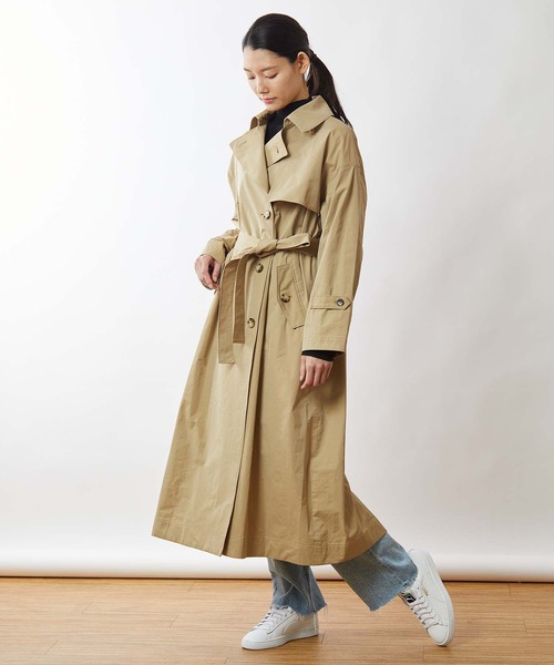 OUVRAGE CLASSE（ウヴラージュクラス）の「ビックトレンチコート（トレンチコート・レディース・カーキ/ベージュ・FREE）」の11枚目の写真