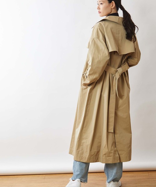 OUVRAGE CLASSE（ウヴラージュクラス）の「ビックトレンチコート（トレンチコート・レディース・カーキ/ベージュ・FREE）」の10枚目の写真