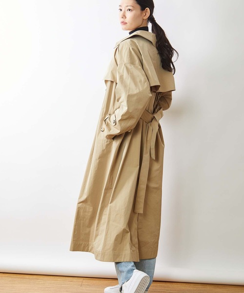 OUVRAGE CLASSE（ウヴラージュクラス）の「ビックトレンチコート（トレンチコート・レディース・カーキ/ベージュ・FREE）」の9枚目の写真