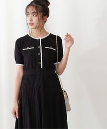 PROPORTION BODY DRESSING | 【美人百花5月号掲載 宇垣美里さん着用商品】バイカラーニットセットアップ / 1212140404(ワンピース)