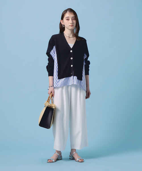NOLLEY’S(ノーリーズ)の「インゴムイージーパンツ(その他パンツ・レディース・オフホワイト/ベージュ/カーキ/サックスブルー/イエロー/チャコールグレー・34/36/38)」の9枚目の写真