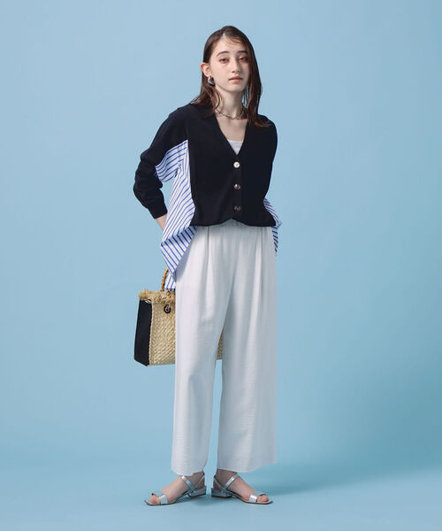 NOLLEY’S(ノーリーズ)の「インゴムイージーパンツ(その他パンツ・レディース・オフホワイト/ベージュ/カーキ/サックスブルー/イエロー/チャコールグレー・34/36/38)」の11枚目の写真