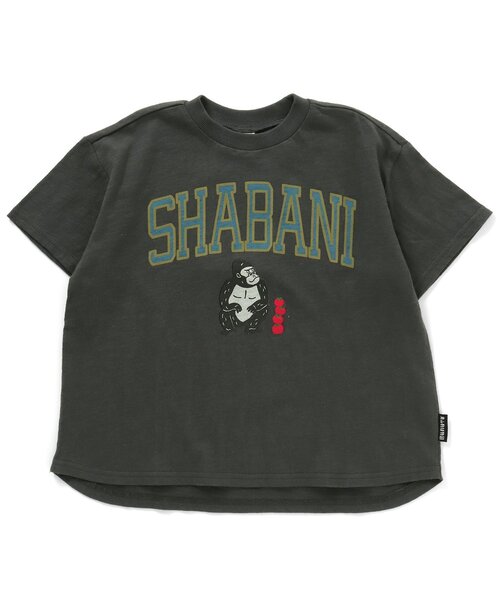 BREEZE(ブリーズ)の「東山動植物園コラボ シャバーニカレッジTシャツ(Tシャツ/カットソー・キッズ・チャコール・90/100/110/120/80/130/140)」の1枚目の写真