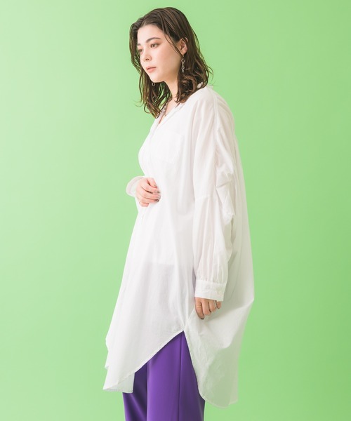 Dignite collier（ディニテコリエ）の「Dignite collier ギャザーシャツ（シャツ/ブラウス・レディース・ホワイト/イエロー・FREE）」の20枚目の写真